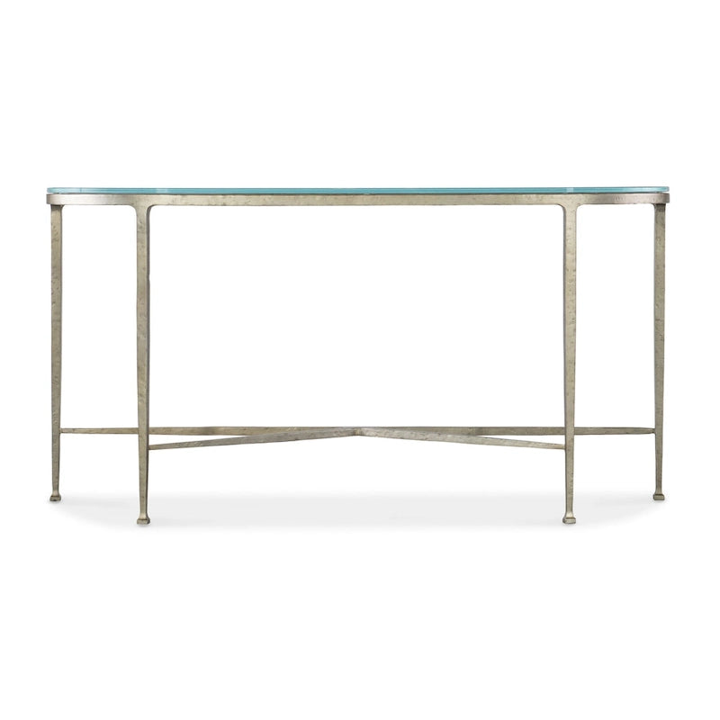 Table basse Hooker Furniture M14-80151-95 Cora 58 avec plateau en verre et fer