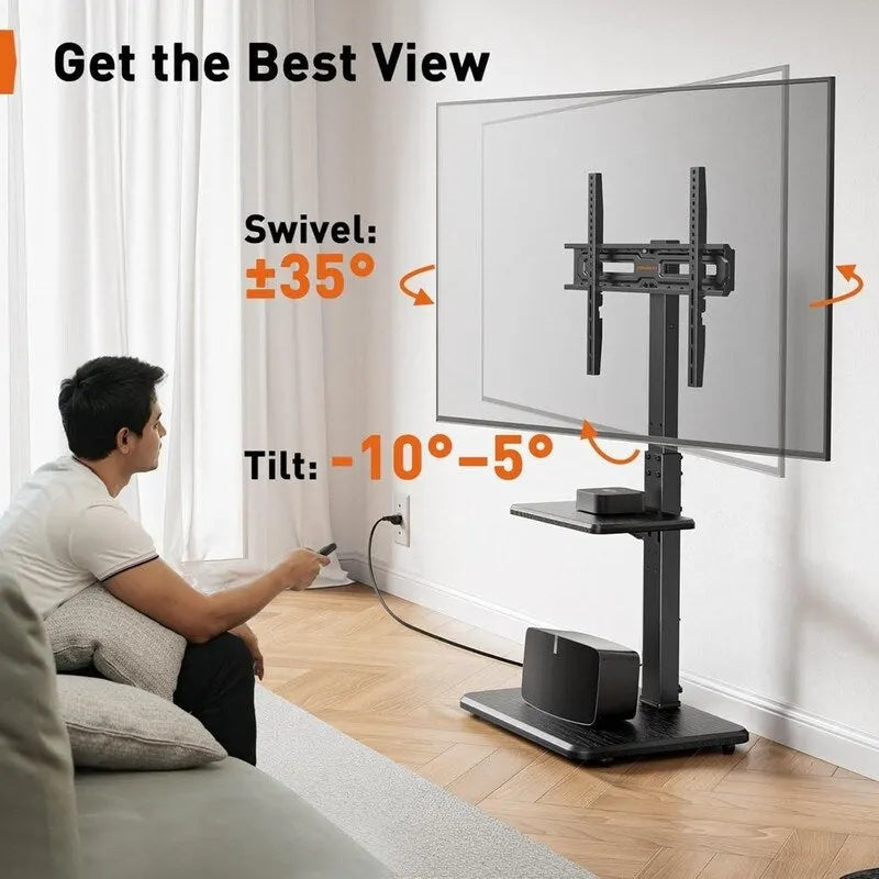 Meuble TV sur pied avec prise électrique