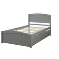 Lit plateforme simple avec deux tiroirs, blanc