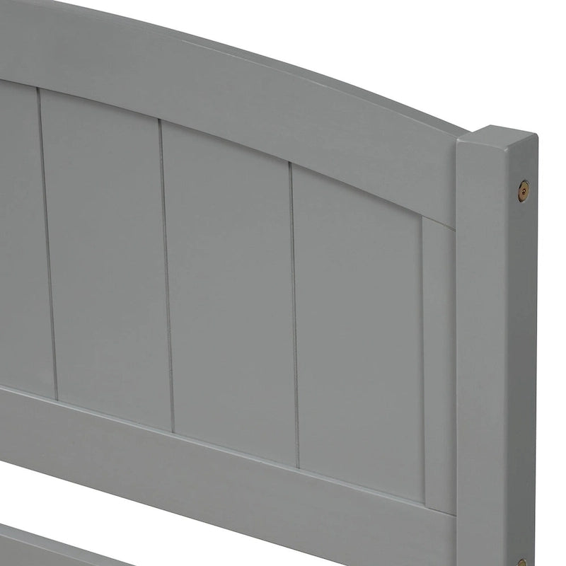 Lit plateforme simple avec deux tiroirs, blanc
