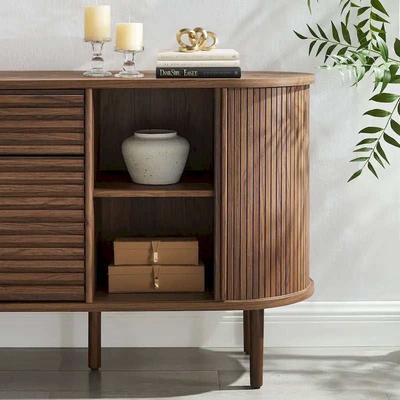 Buffet ovale cannelé Harlan 67