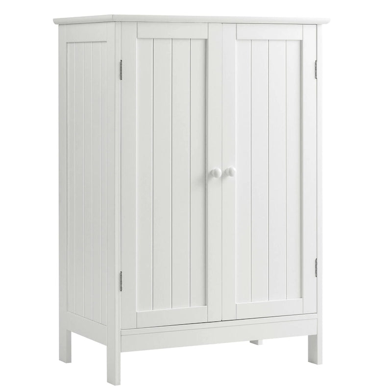 Meuble de rangement au sol Gymax pour salle de bain, placard de cuisine à double porte, meuble à chaussures