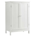 Meuble de rangement au sol Gymax pour salle de bain, placard de cuisine à double porte, meuble à chaussures