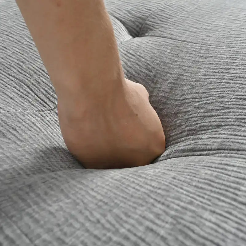 Canapé-lit modulaire en chenille 112,2 cm en forme de L, avec un design à combinaison libre et sans assemblage requis