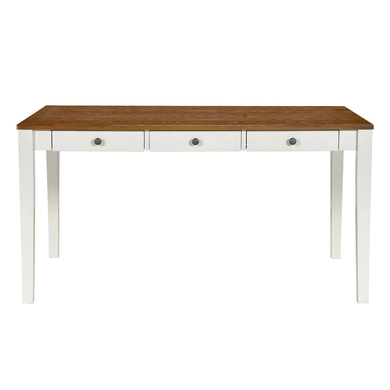 Ensemble de salle à manger pour 6 personnes, comprenant une table en bois 6 pièces avec tiroir de rangement, 4 chaises rembourrées et un banc.