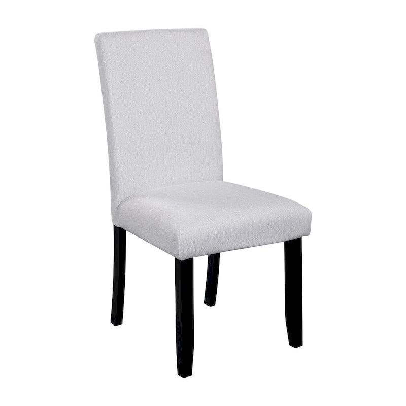 Ensemble de table à manger ronde 5 pièces, ensemble de meubles de cuisine en bois massif comprenant une table et 4 chaises rembourrées