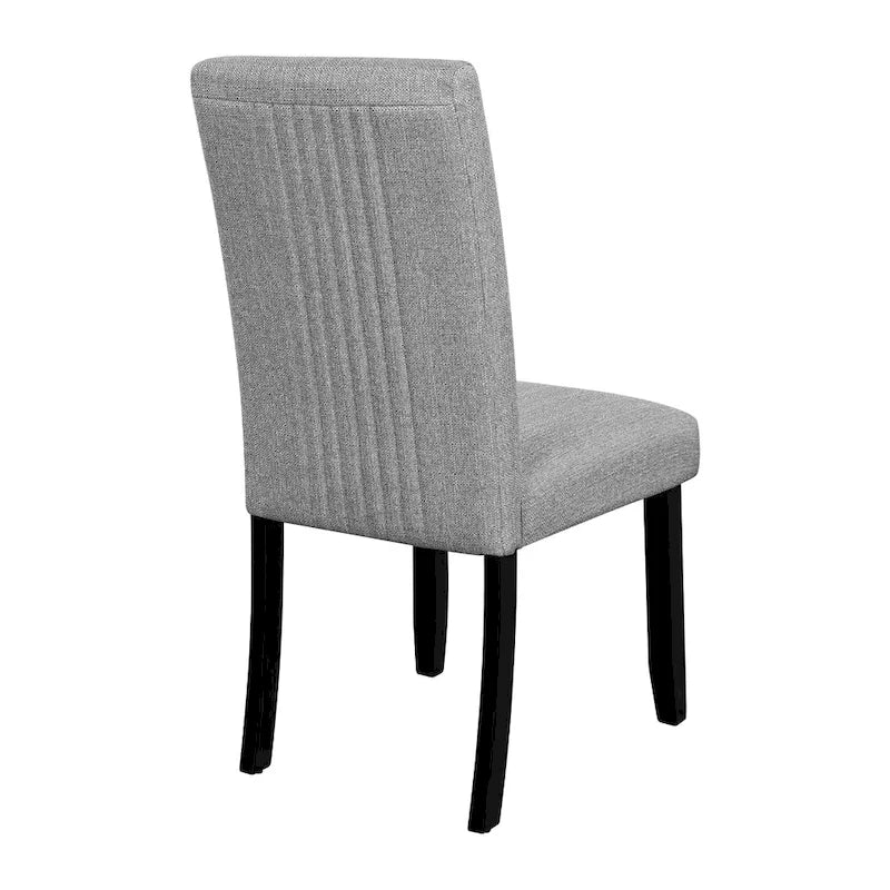 Ensemble de table à manger ronde 5 pièces, ensemble de meubles de cuisine en bois massif comprenant une table et 4 chaises rembourrées