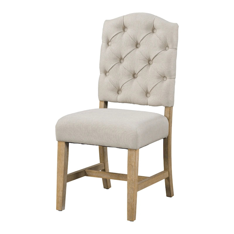 Ensemble de salle à manger ronde en bois 5 pièces, comprenant une table extensible et 4 chaises rembourrées.