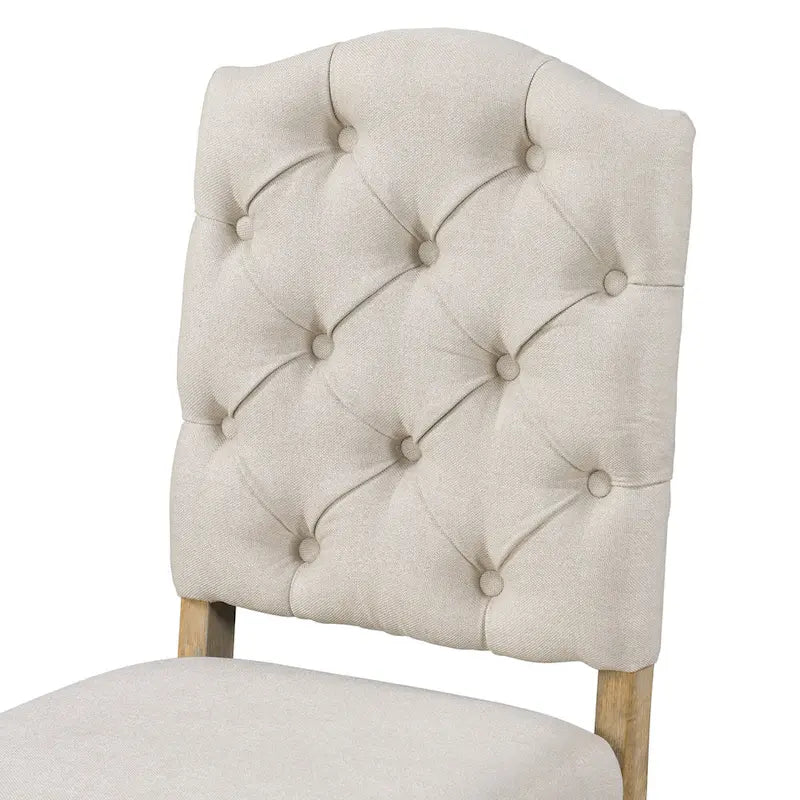 Ensemble de salle à manger ronde en bois 5 pièces, comprenant une table extensible et 4 chaises rembourrées.