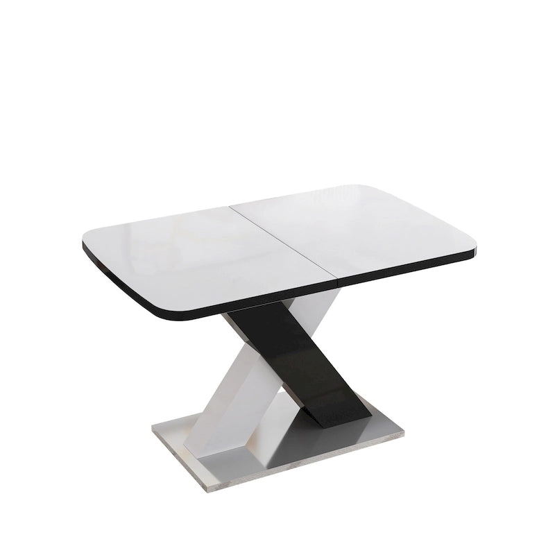 Table de salle à manger carrée extensible moderne