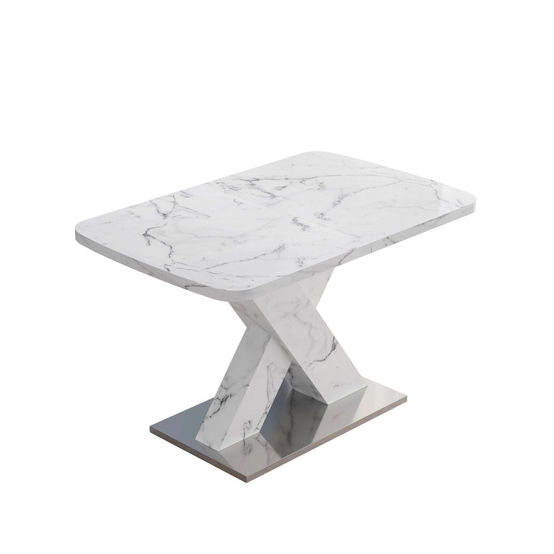Table de salle à manger carrée extensible moderne