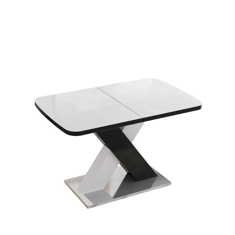 Table de salle à manger carrée extensible moderne