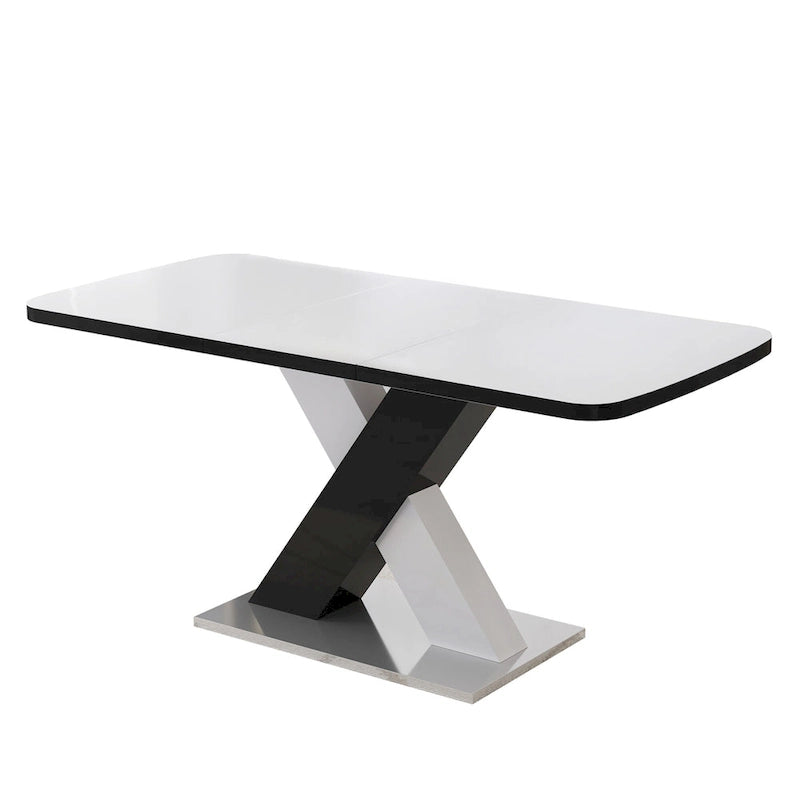 Table de salle à manger carrée extensible moderne