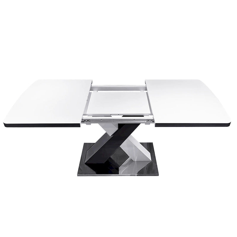 Table de salle à manger carrée extensible moderne