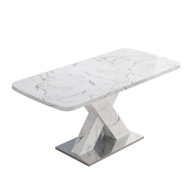 Table de salle à manger carrée extensible moderne