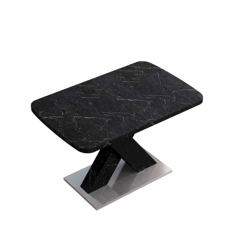Table de salle à manger carrée extensible moderne