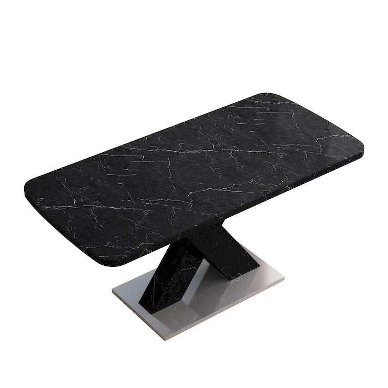 Table de salle à manger carrée extensible moderne