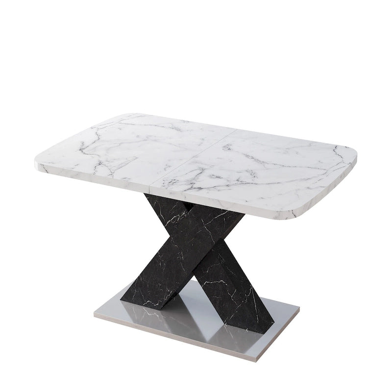 Table de salle à manger carrée extensible moderne
