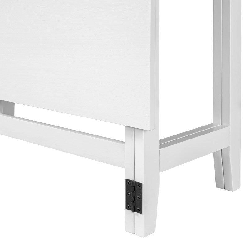 Table de salle à manger rustique à abattants, gain de place, style campagnard, avec plateau en bois extensible - 119 cm (L) x 91 cm (P) x 76 cm (H)