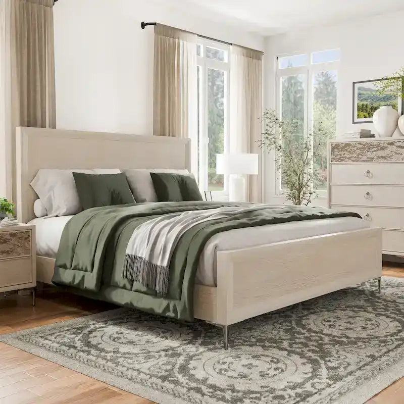 Lit moderne en bois massif Fable de Furniture of America