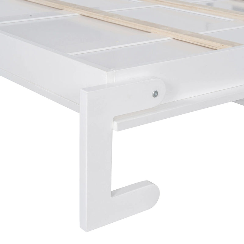 Lit escamotable Queen Size avec placard, bureau, tiroirs et étagères