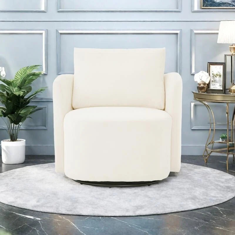 Fauteuil pivotant à 360° en chenille avec design ergonomique incurvé et capacité de charge de 200 kg