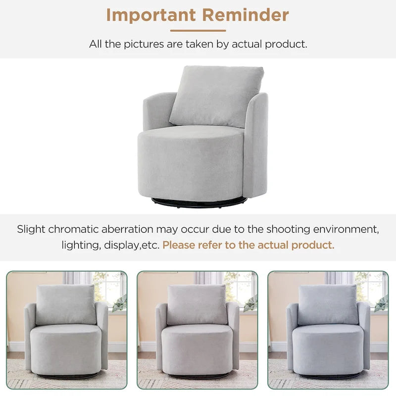 Fauteuil pivotant à 360° en chenille avec design ergonomique incurvé et capacité de charge de 200 kg