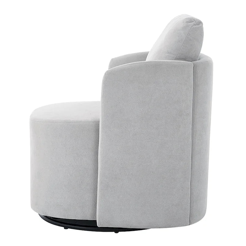 Fauteuil pivotant à 360° en chenille avec design ergonomique incurvé et capacité de charge de 200 kg
