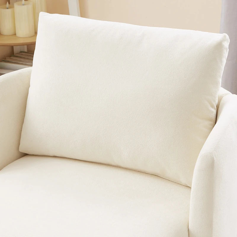 Fauteuil pivotant à 360° en chenille avec design ergonomique incurvé et capacité de charge de 200 kg