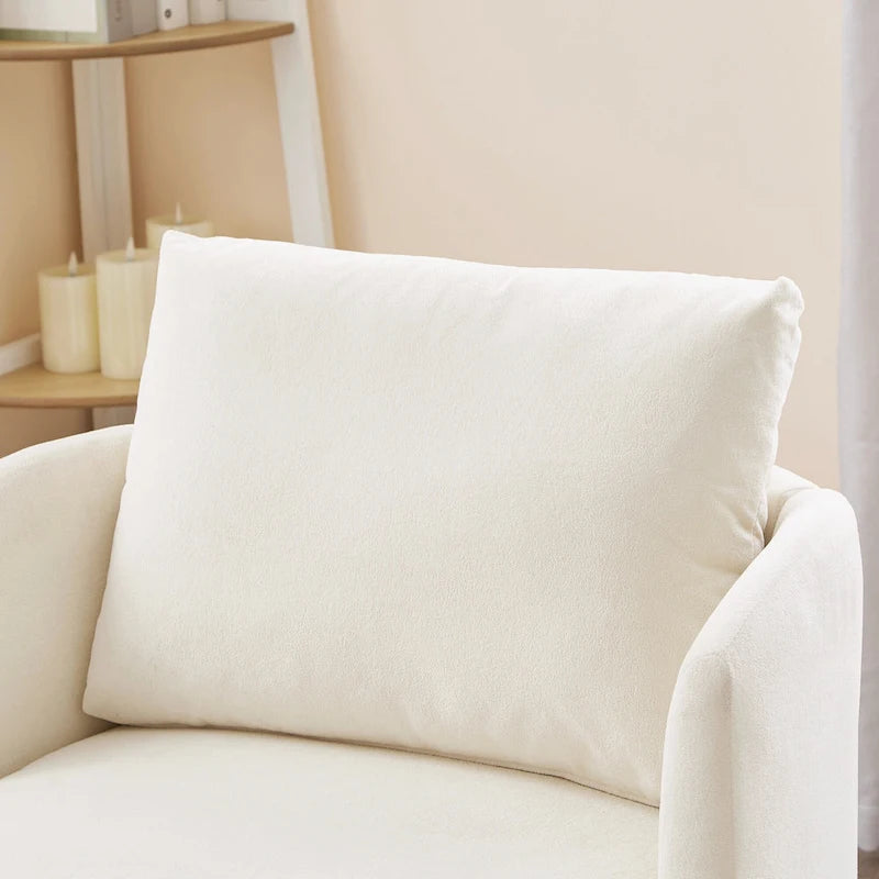 Fauteuil pivotant à 360° en chenille avec design ergonomique incurvé et capacité de charge de 200 kg