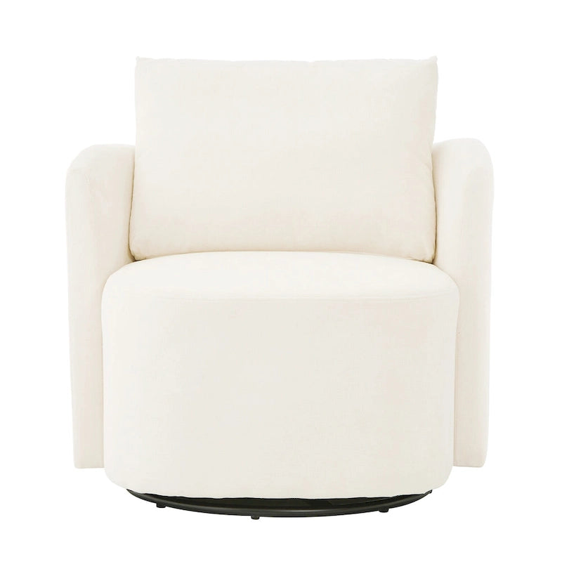 Fauteuil pivotant à 360° en chenille avec design ergonomique incurvé et capacité de charge de 200 kg
