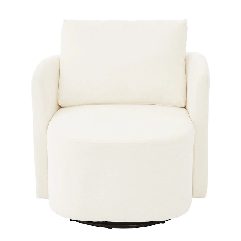 Fauteuil pivotant à 360° en chenille avec design ergonomique incurvé et capacité de charge de 200 kg