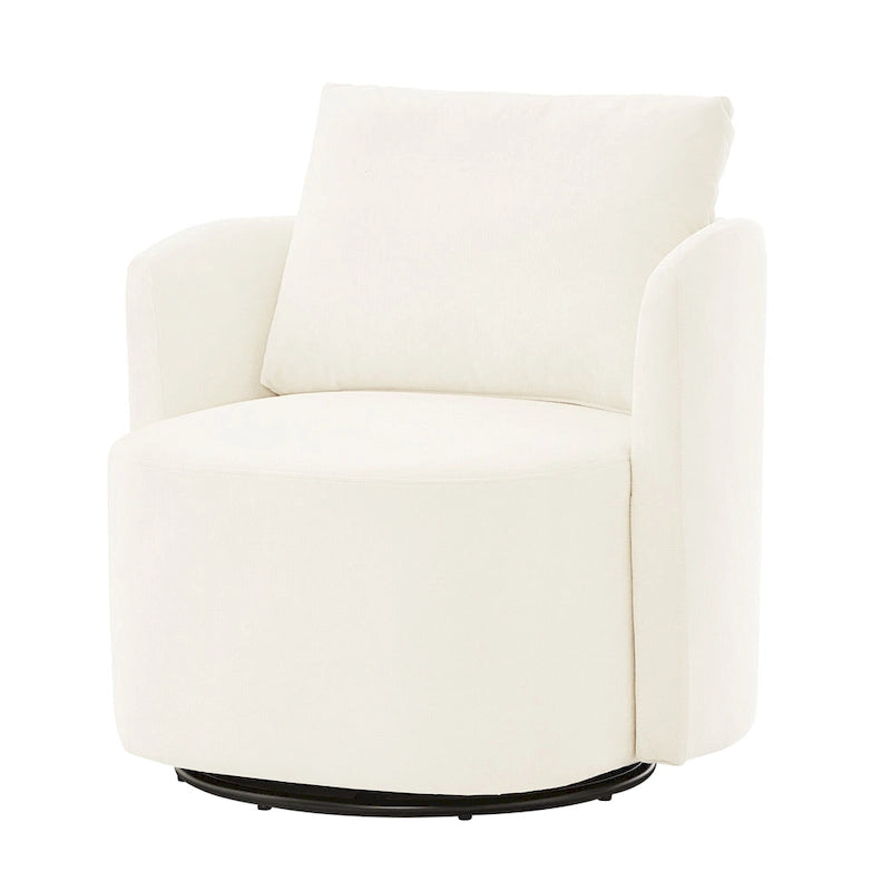 Fauteuil pivotant à 360° en chenille avec design ergonomique incurvé et capacité de charge de 200 kg