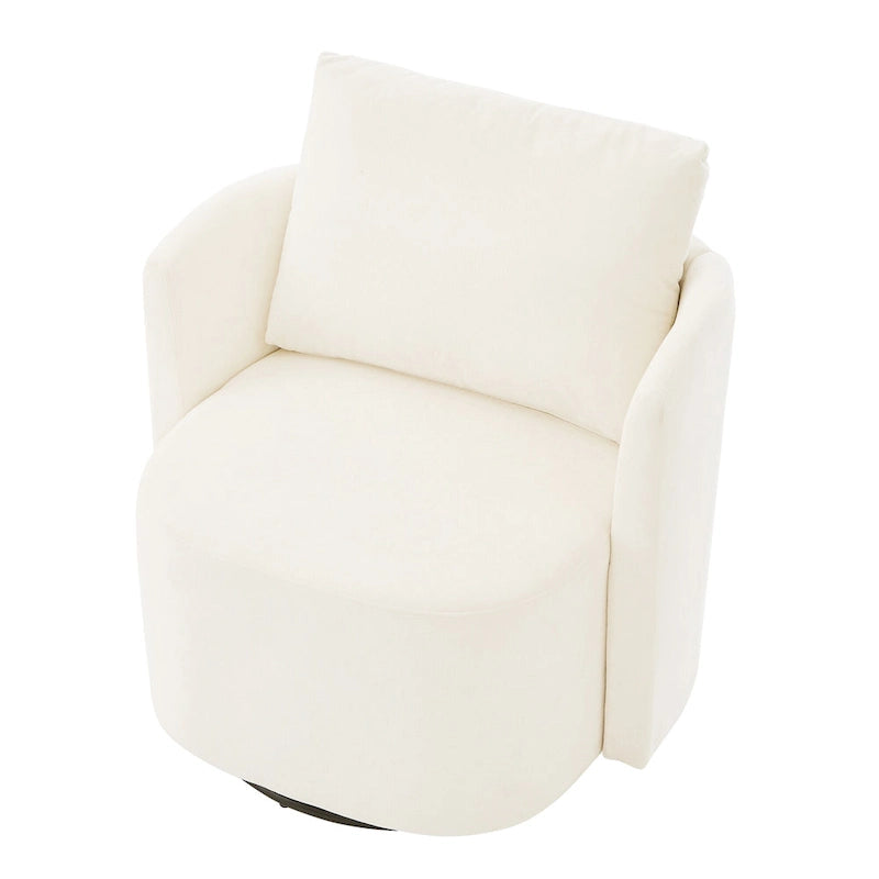 Fauteuil pivotant à 360° en chenille avec design ergonomique incurvé et capacité de charge de 200 kg