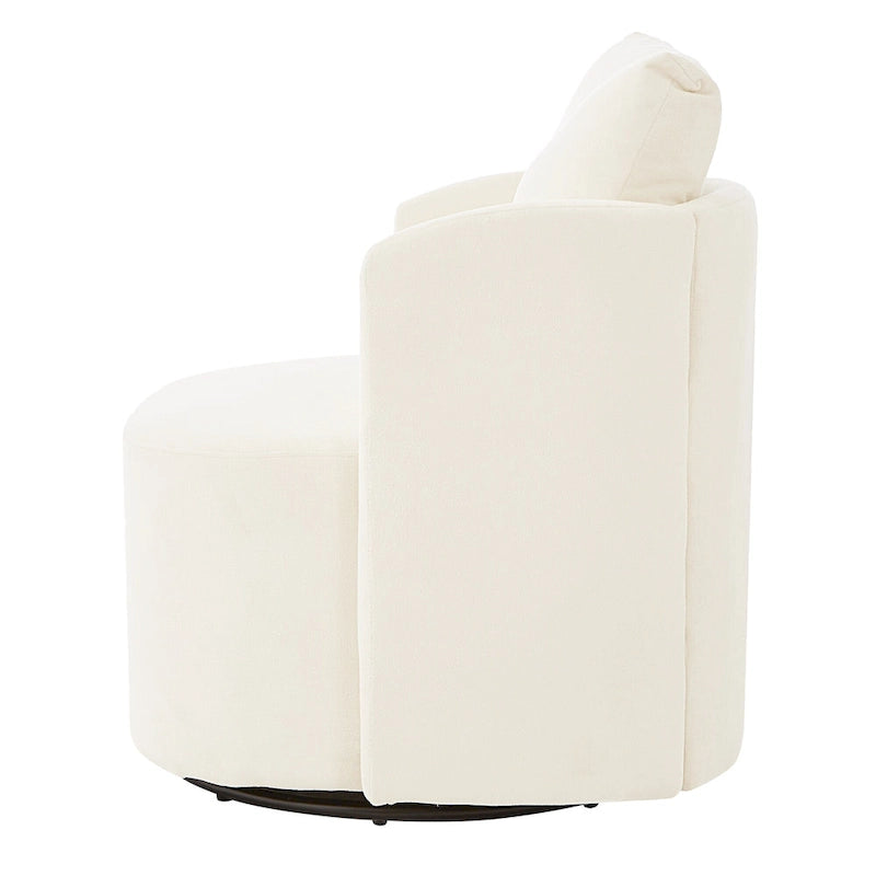 Fauteuil pivotant à 360° en chenille avec design ergonomique incurvé et capacité de charge de 200 kg