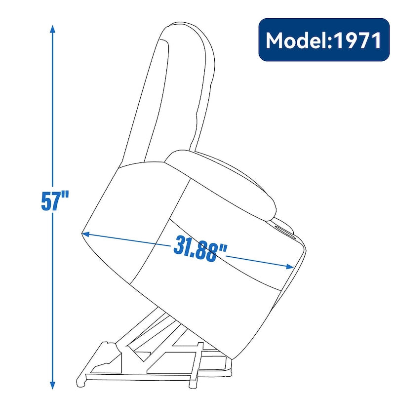 Fauteuil inclinable électrique avec massage et chauffage, fauteuil Lazy Boy extra-rembourré et large avec ports USB et Type C et 2 porte-gobelets en acier