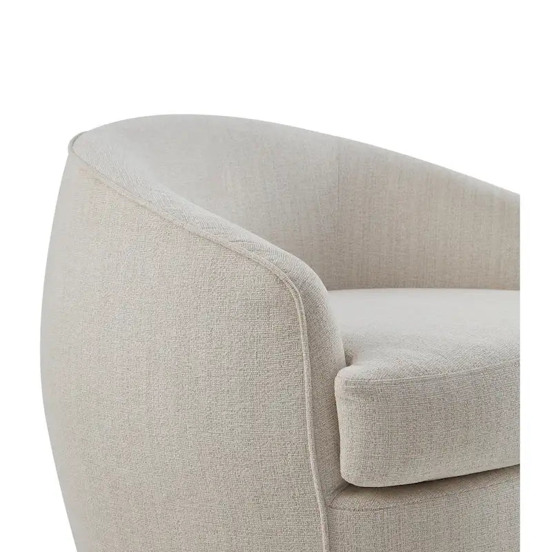 Fauteuil pivotant à 360° en tissu haute performance avec coussins en mousse haute densité