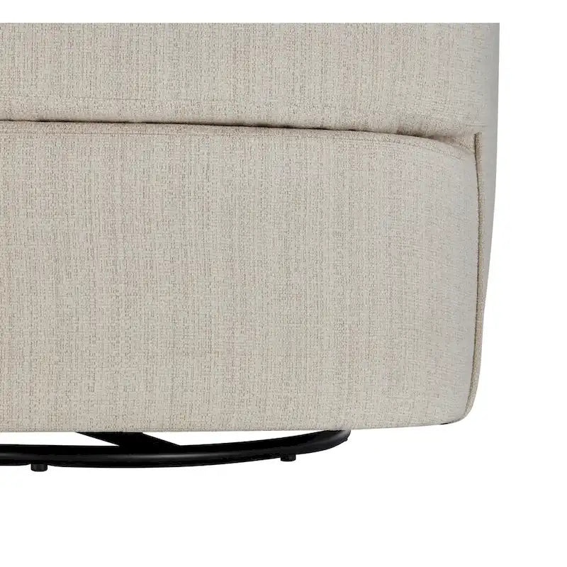 Fauteuil pivotant à 360° en tissu haute performance avec coussins en mousse haute densité