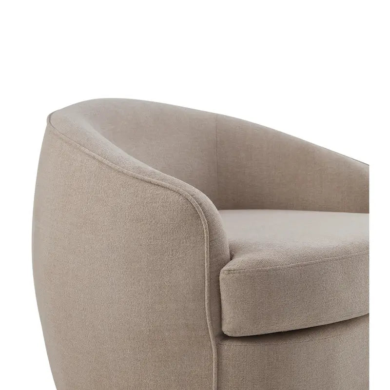 Fauteuil pivotant à 360° en tissu haute performance avec coussins en mousse haute densité