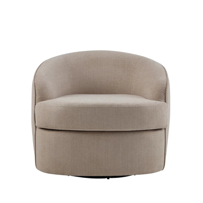 Fauteuil pivotant à 360° en tissu haute performance avec coussins en mousse haute densité