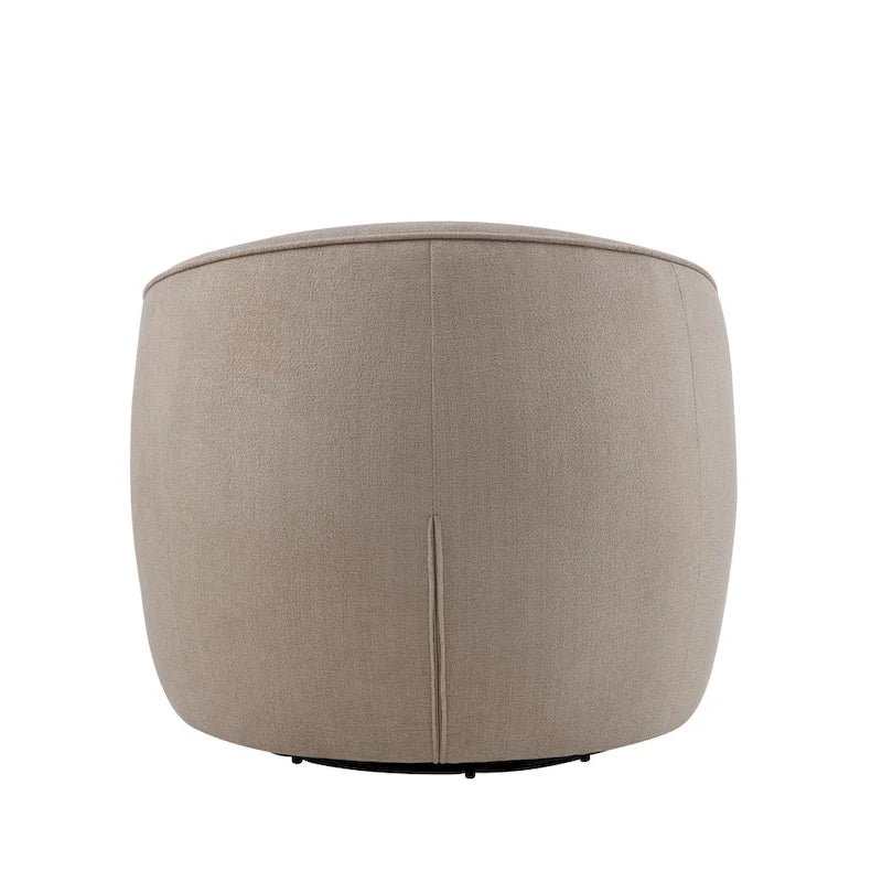 Fauteuil pivotant à 360° en tissu haute performance avec coussins en mousse haute densité