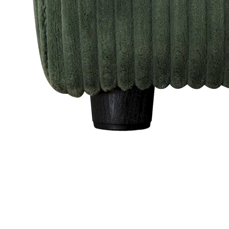 Canapé d'angle modulaire réversible surdimensionné 7 pièces (130 cm de large) avec pouf