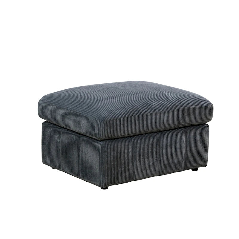 Canapé d'angle modulaire réversible surdimensionné 7 pièces (130 cm de large) avec pouf