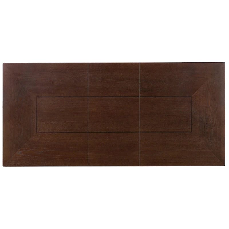 Ensemble de table à manger extensible 5 pièces, table extensible de style campagnard avec rallonge de 45 cm.