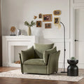 Fauteuil lounge surdimensionné en chenille