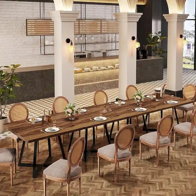 Table de salle à manger carrée de style industriel de 80 cm (31,5 pouces) avec piètement en métal