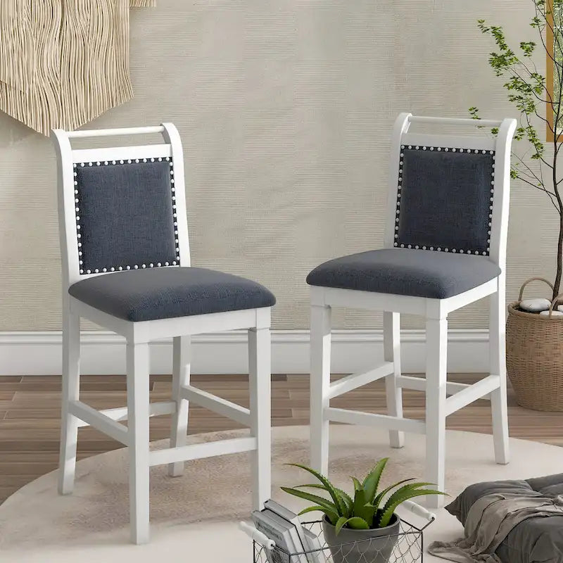 Ensemble de salle à manger rustique 3 pièces avec table à abattant et 2 chaises