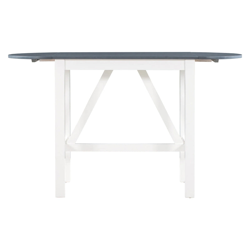 Ensemble de salle à manger rustique 3 pièces avec table à abattant et 2 chaises