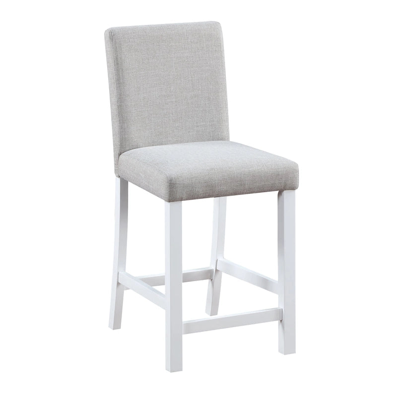 Ensemble de salle à manger moderne 5 pièces avec table carrée haute et 4 chaises rembourrées