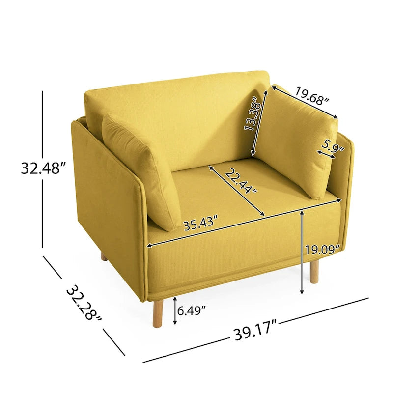 Fauteuil d'appoint rembourré 39,17